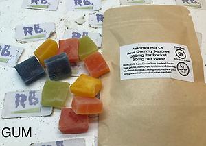 300MG GUMMY SQUARES STRONG GUMMYS