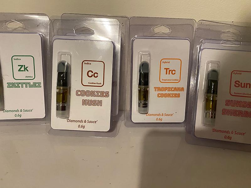 Conect extracts Dimaonds in sauce vape carts