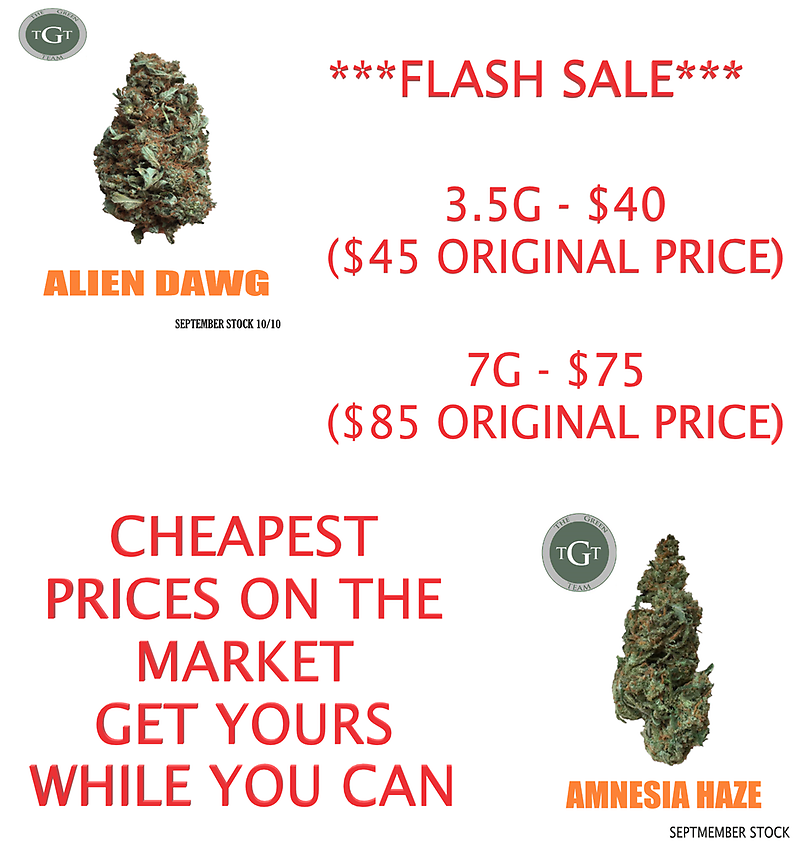 FLASH SALE - HAZE & DAWG !