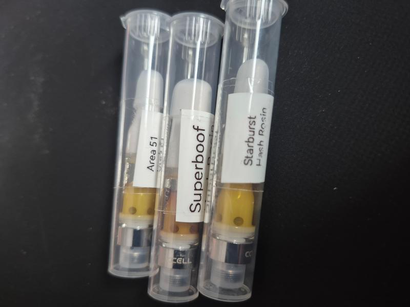 Ccell hash rosin carts