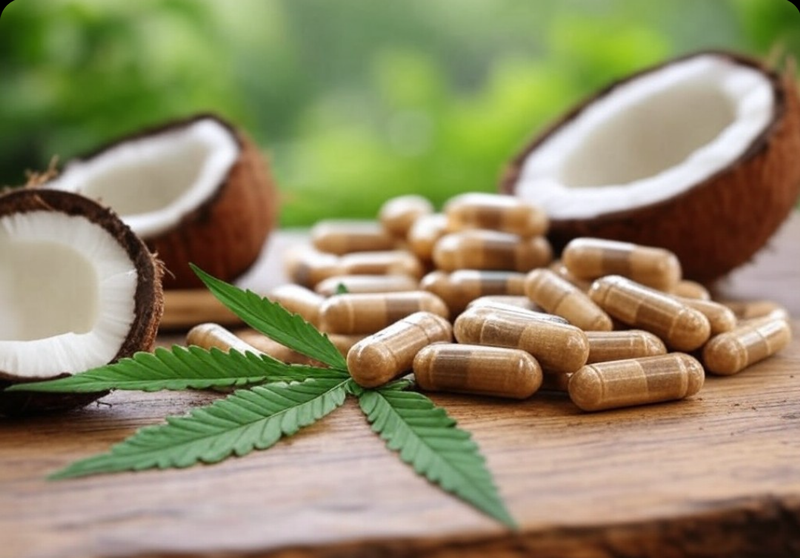 Vegan-Friendly Cannabis Infused Coconut Oil Capsules
