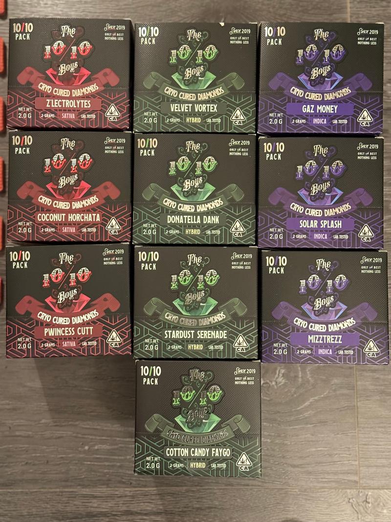 Premium THC Disposables Menu