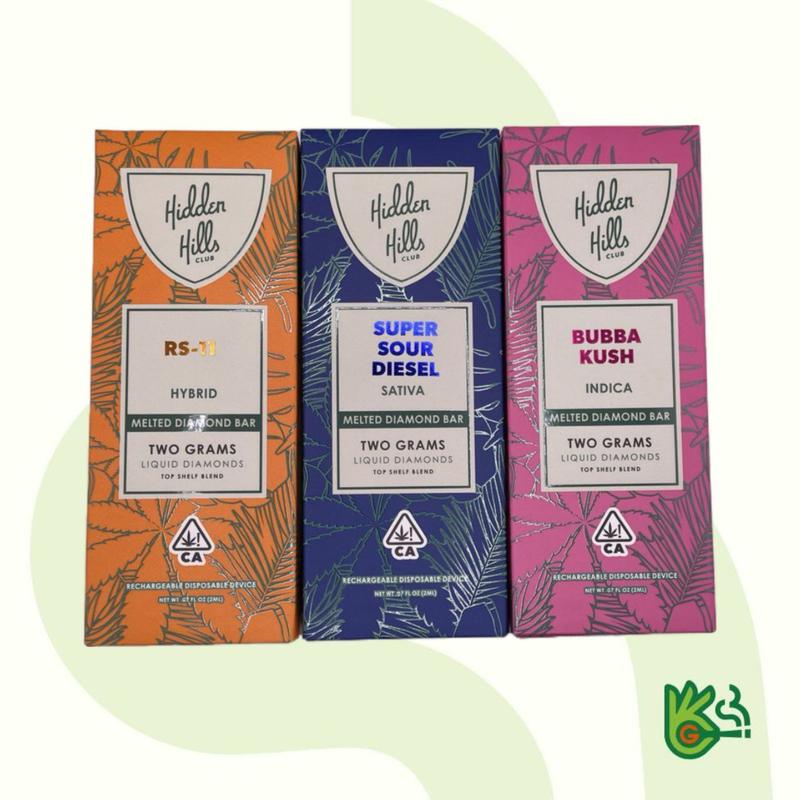 Hidden Hills 2000MG Melted Diamond Bar Vape