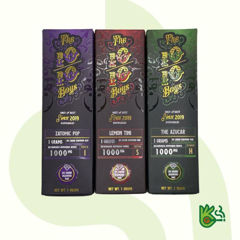 10/10 Boys 1000MG D9 Liquid Diamond Bars Vapes