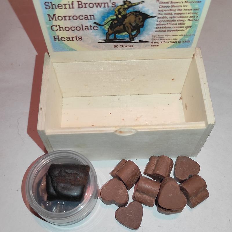 Maroccan Hash Oil Chocolate Hearts 150mg