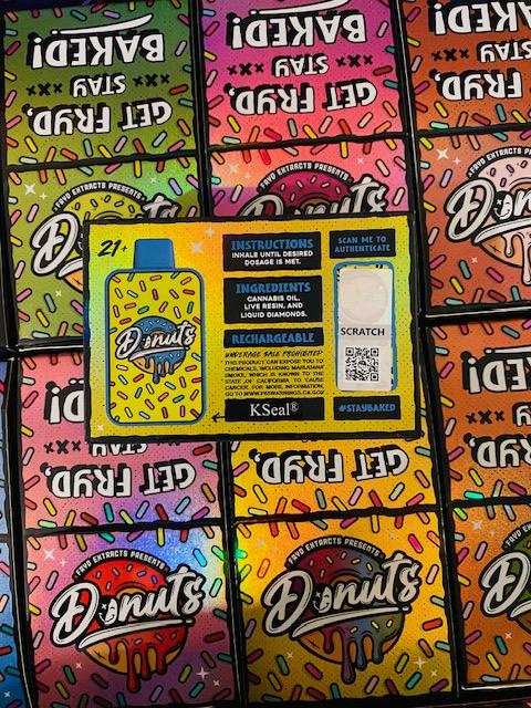 Fryd Donuts 2G THC VAPE LIQUID DIAMONDS+LIVE RESIN