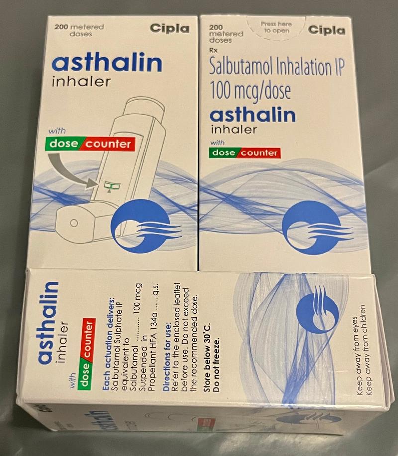 Asthalin Blue inhaler (Ventolin)