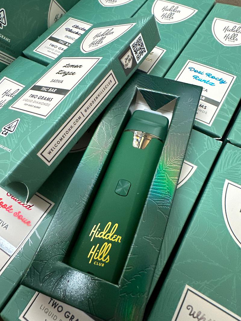 Premium THC Disposables Menu