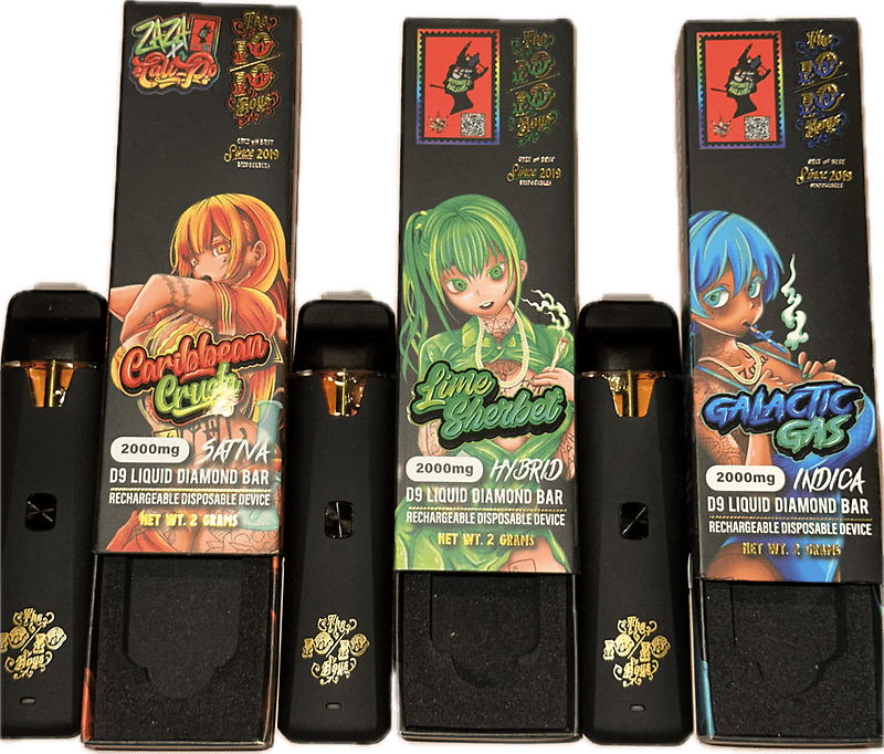 Premium THC Disposables Menu